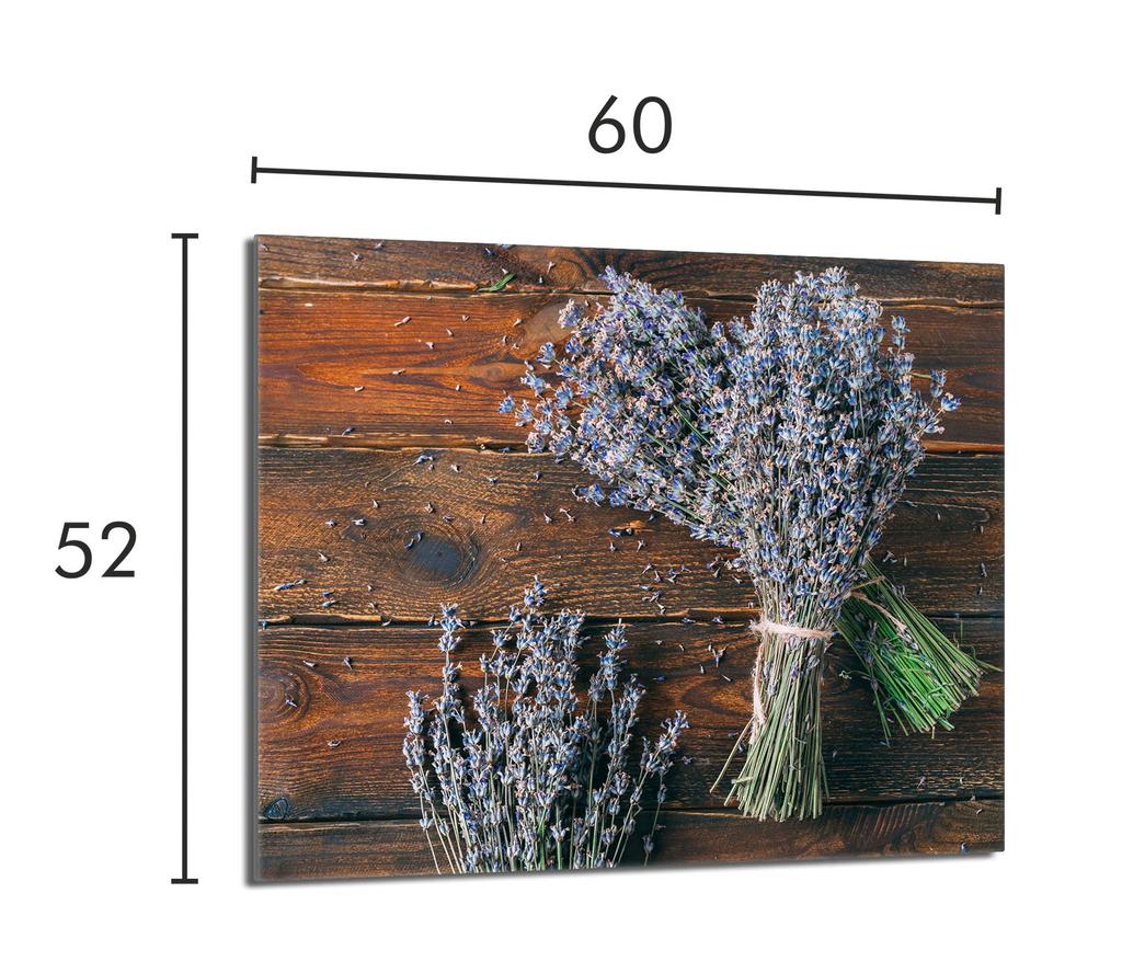Glass Hob Protector 60x52 Lavender