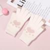 Xin Bangbang, thickened fluffy gloves, winter student hand warmer, antifreeze, hand guard, finger-divided knitted gloves for women