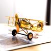 Vintage Iron Aircraft Model Decoration American Simulation Electroplating Aircraft Living Room TV Cabinet Bookshelf Decoration