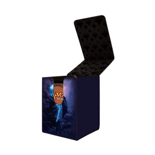 Ultra Pro - Outlaws of Thunder Junction Alcove Flip Deck Box Ft. Jace for Magic: The Gathering, Collectible Compact Deck Storage Solution Protective B