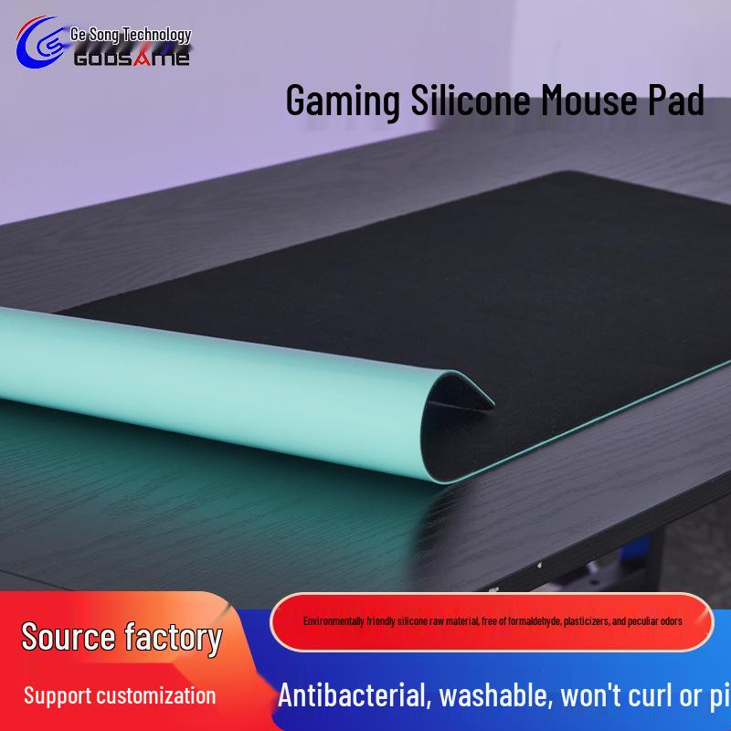 Large Non-slip Silicone Mouse Pad for Gaming and Office, Washable Desk Mat