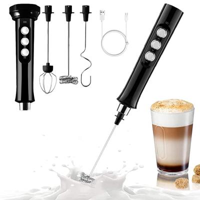 3 In 1 Drahtlose Wiederaufladbare Elektrische Milchaufschäumer Schaum Maker Handheld Schäumer Hohe Geschwindigkeiten Getränke Mixer Kaffee Aufschäumen Zauberstab