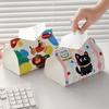 Hello Kitty Tissue Box Cartoon Storage Box Desktop Organizer Kitty Cat Paper Storage Box for Home Bathroom Toilet Paper Holder