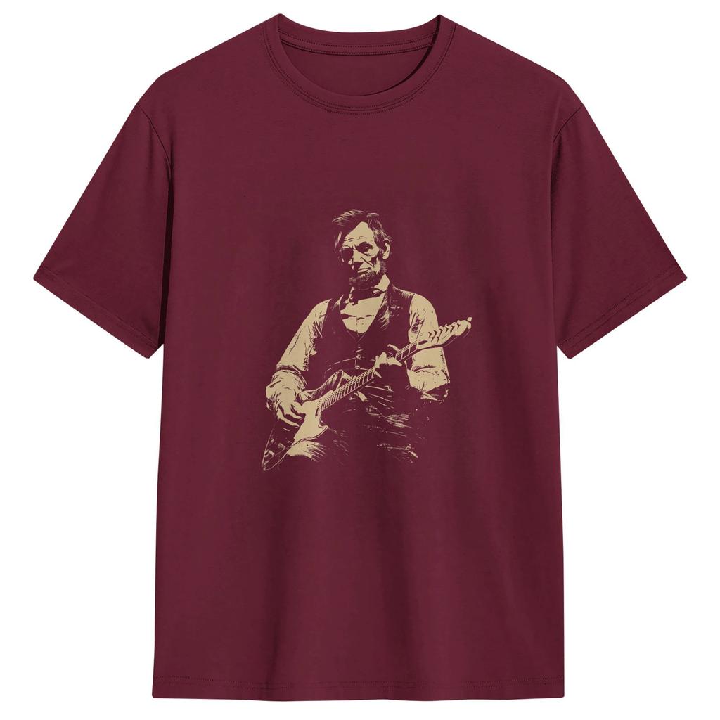 Harajuku T Shirt Summer Abraham Lincoln Trending Tshirts Cotton Tshirt For Adult Y2k Funny Design Short Sleeve Tops