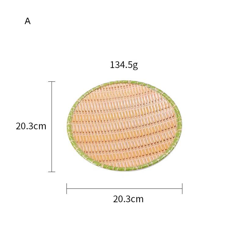 Imitation Bamboo Weaving  Pot Vegetable Plate Barbecue Plate Serving Plate Restaurant