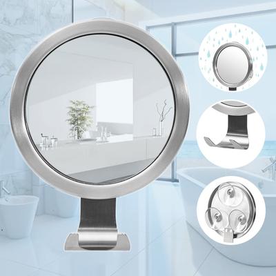 Badezimmer-Beschlagfreier Spiegel, Dusch-Rasierspiegel mit Saugnapf, Waschraum-Wandhalterung, Anti-Beschlag-Make-up-Spiegel, Badezimmer-Zubehör