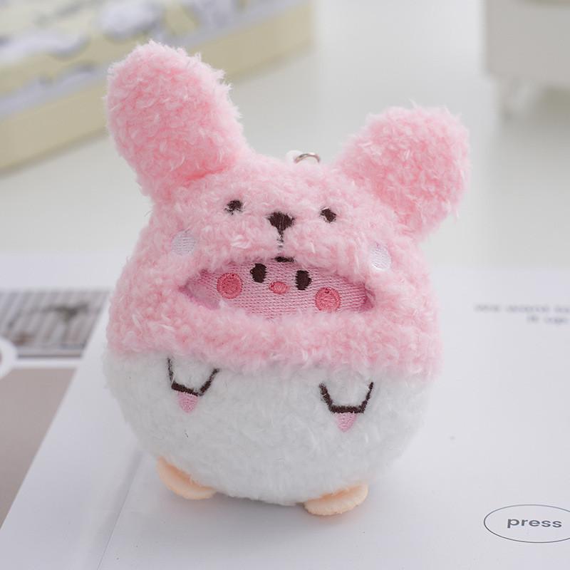 Cute Plush Bunny Keychain With Soft Arctic Velvet And Pp Cotton Filling For Backpacks