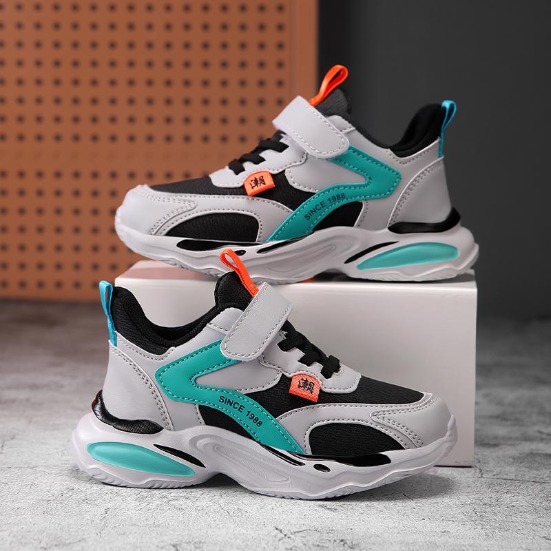 Autumn Children Sneaker Boys Shoes Fashion Luxury PU Leather Kiss School Running Shoes Tennis Sports Casual Sneaker for Boy