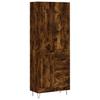 Highboard Smoked Oak 69.5 x 34 x 180 cm Particleboard