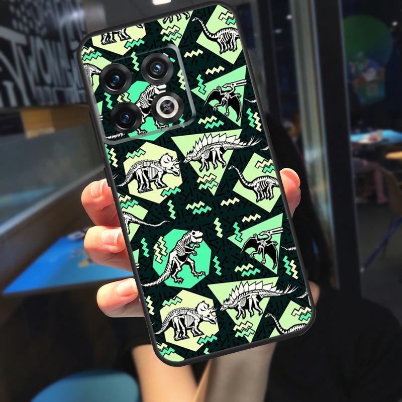 

Skeleton Dinosaur Pattern Funda For OnePlus 10T 8T 9RT 12 13 13R 11 9 10 Pro OnePlus Nord 4 CE 2 3 Lite N20 N30 Case OnePlus 9