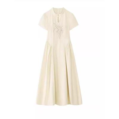 Lu Xiangnan New Chinese Style Slimming Long Dress