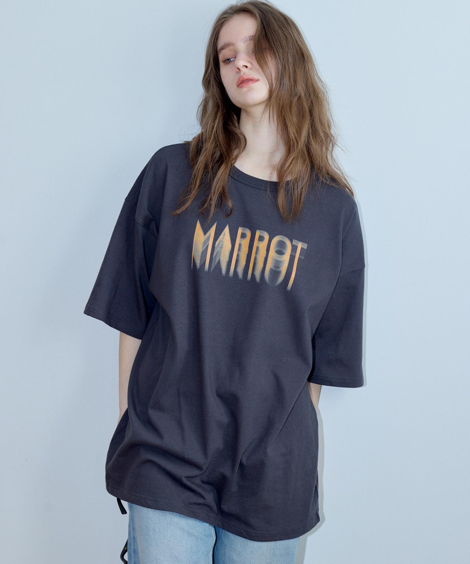 Marot Spray Oversized T-Shirt_Charcoal Charcoal/L