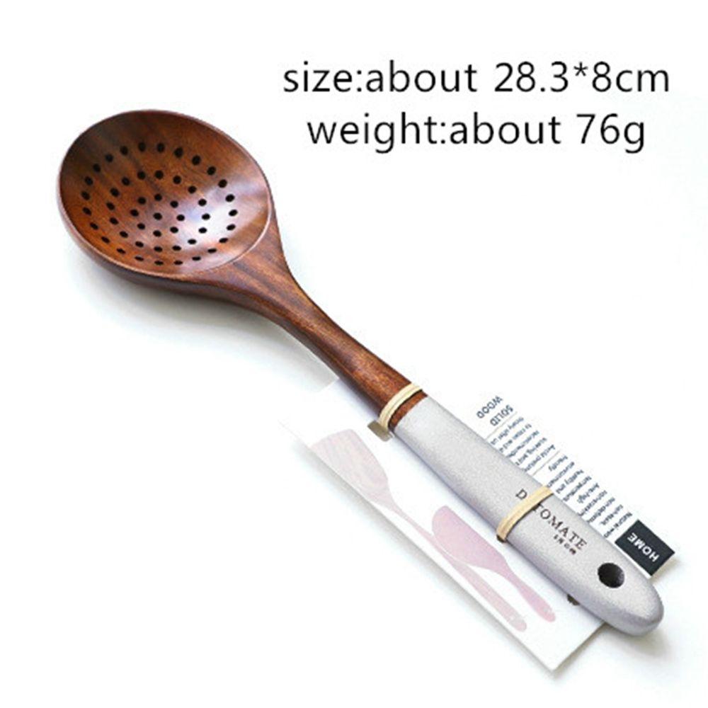 

Solid Wood Home Kitchen Cooking Supplies Scoop Spoon Kitchenware Spatula Rice Spoon Tableware 2
