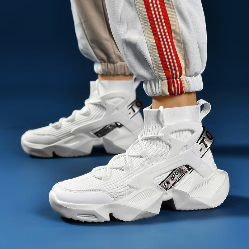 Skarpety wysokie buty letnie nowe oddychające sportowe rekreacyjne sportowe amortyzujące buty do biegania