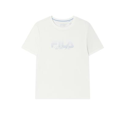 Fila Klassisches Mode Bequemes Vielseitiges Kurzarm-T-Shirt Damen Oberteile Weiß F11W533104F-WT