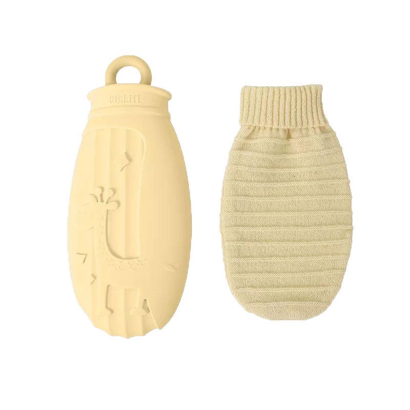 Cartoon Silicone Hot Water Bottle - Microwave Ready, Explosion-Proof, Cute Hand Warmer for Babies