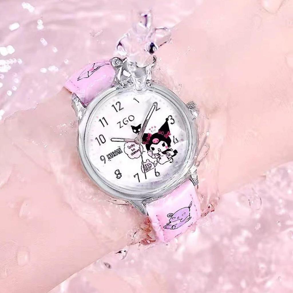 Sanrio Kids' Wristwatch, Lightweight, Stylish, Simple, Cute Wristwatch, Perfect for School Entrance, Birthdays, and More. Unisex. Holly Kitty.