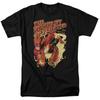 Justice League Of America Scarlet Speedster Mens T Shirt Black