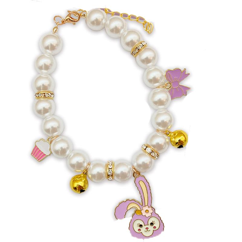 Pet  Pearl  Necklace Diverse Exquisite Styles Adjustable Size Cat Collar Jewelry Accessory Pendant