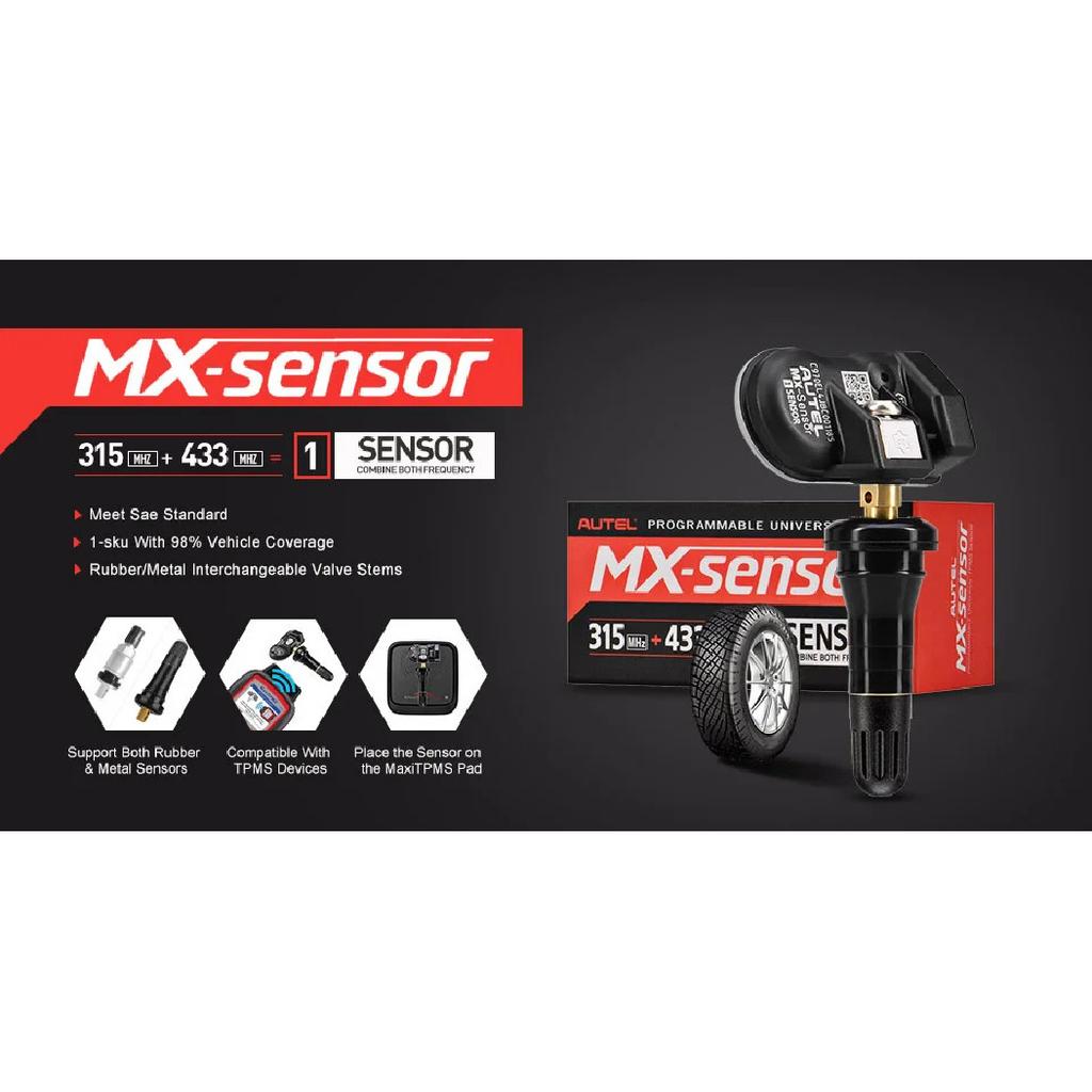 AUTEL MX Sensor 433 315 TPMS Mx-Sensor Skaner Narzędzia do Naprawy Opon Akcesorium Samochodowe Tester Programator Monitora Ciśnienia w Oponach