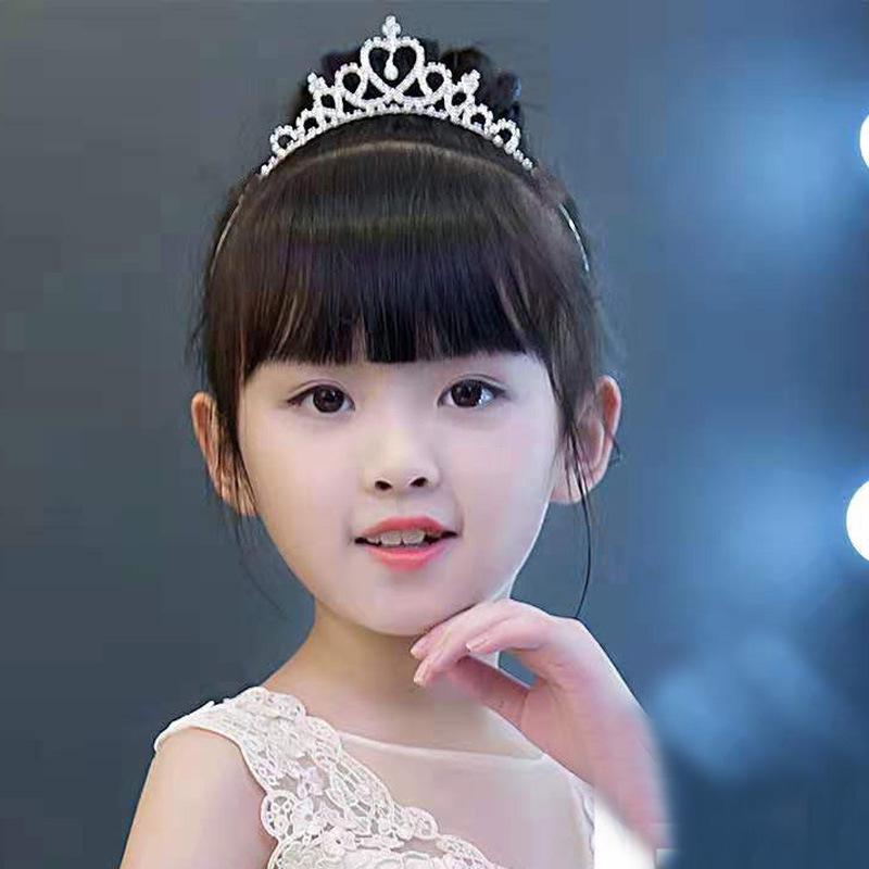 

Принцесса Кристалл Стразы Корона Повязка на голову - Милый аксессуар для волос для девочек