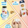 100Pcs Cute Cartoon Food Stickers for Luggage Laptop Skateboard Book Notebook DIY Crafts Fashion Vinyl Decals