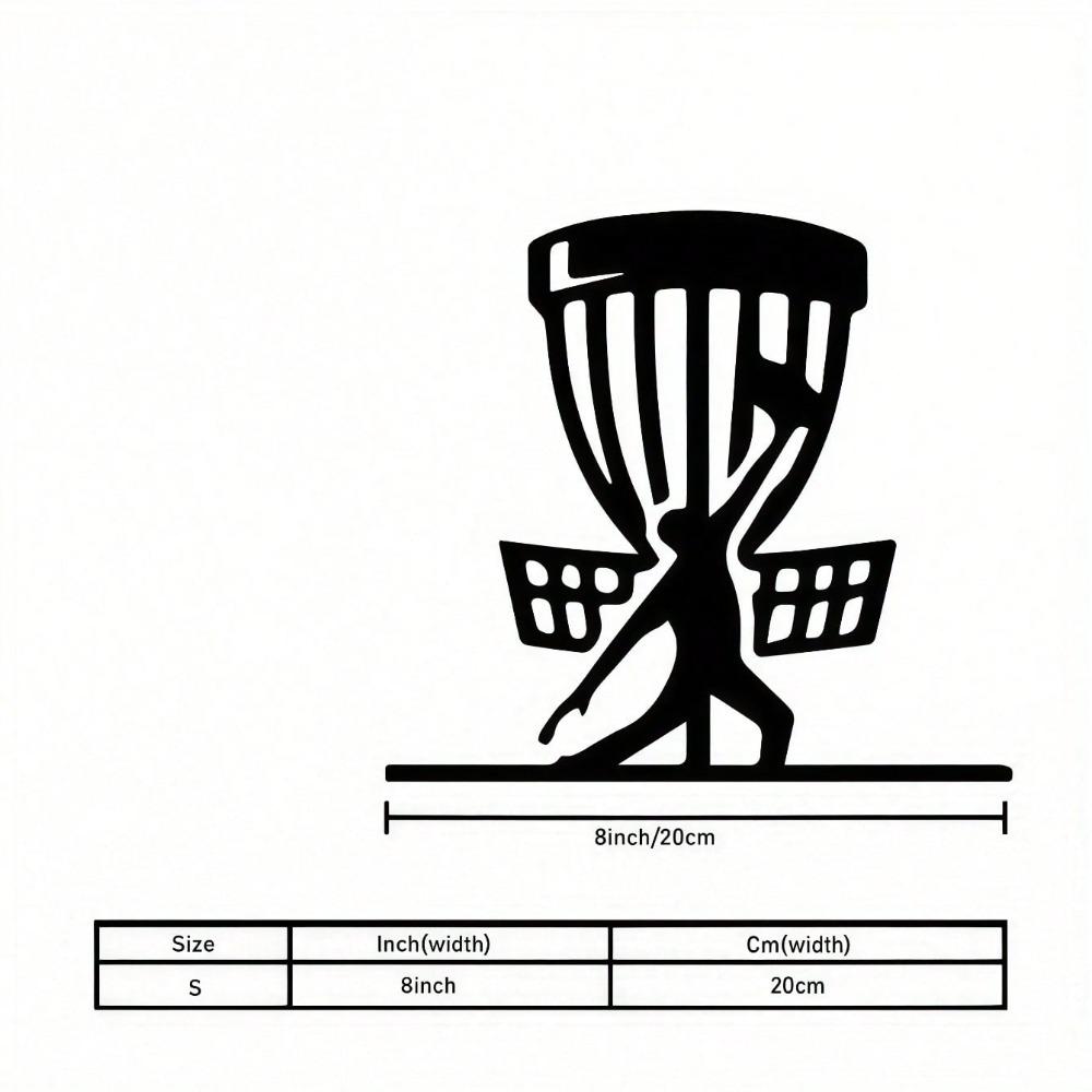 Metal Wall Art Indoor Outdoor Decor Matte Black Sports Theme Golf Kids Room Gift