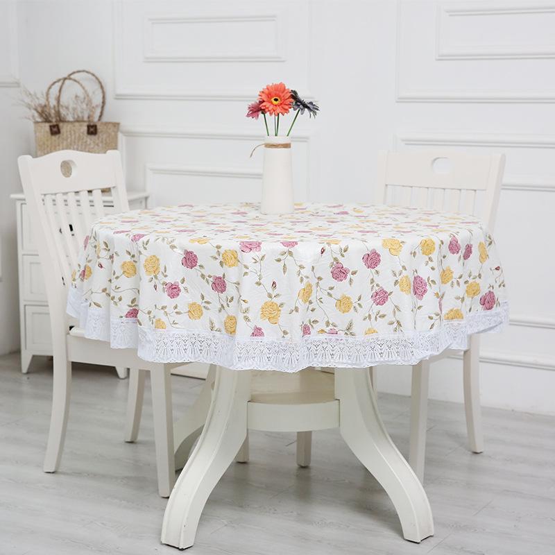 Pvc Waterproof Table Cloth Round Tablecloth Nappe Table Cover Party Wedding Table Cloth For Home Kitchen Tablecloth Mantel