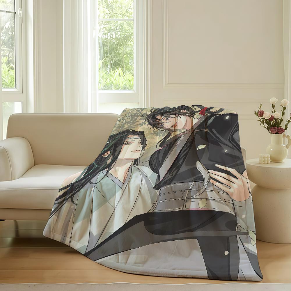 Anime Mo Dao Zu Shi Blanket For Sofa Office Bed Plane Travel Sleep Read Relax Camping Soft And Warm
