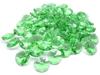 1 Hole Octagonal Crystal Glass Beads 14mm Handmade Suncatcher Material Parts Colored Set of 70 (Green)