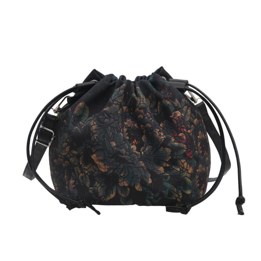 Sanitary Napkin Bag Flower Handbags Cloth Hanfu Drawstrings Bag Ethnic Style Crossbody Bag  Outdoor