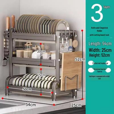 Multi-functional Countertop Dish Drying Rack