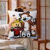 Book CCalvin and HHobbes Pillow Covers Cartoon Sofa Decorative Home Doublesided Printing Short Plush Cute Cushion Cover