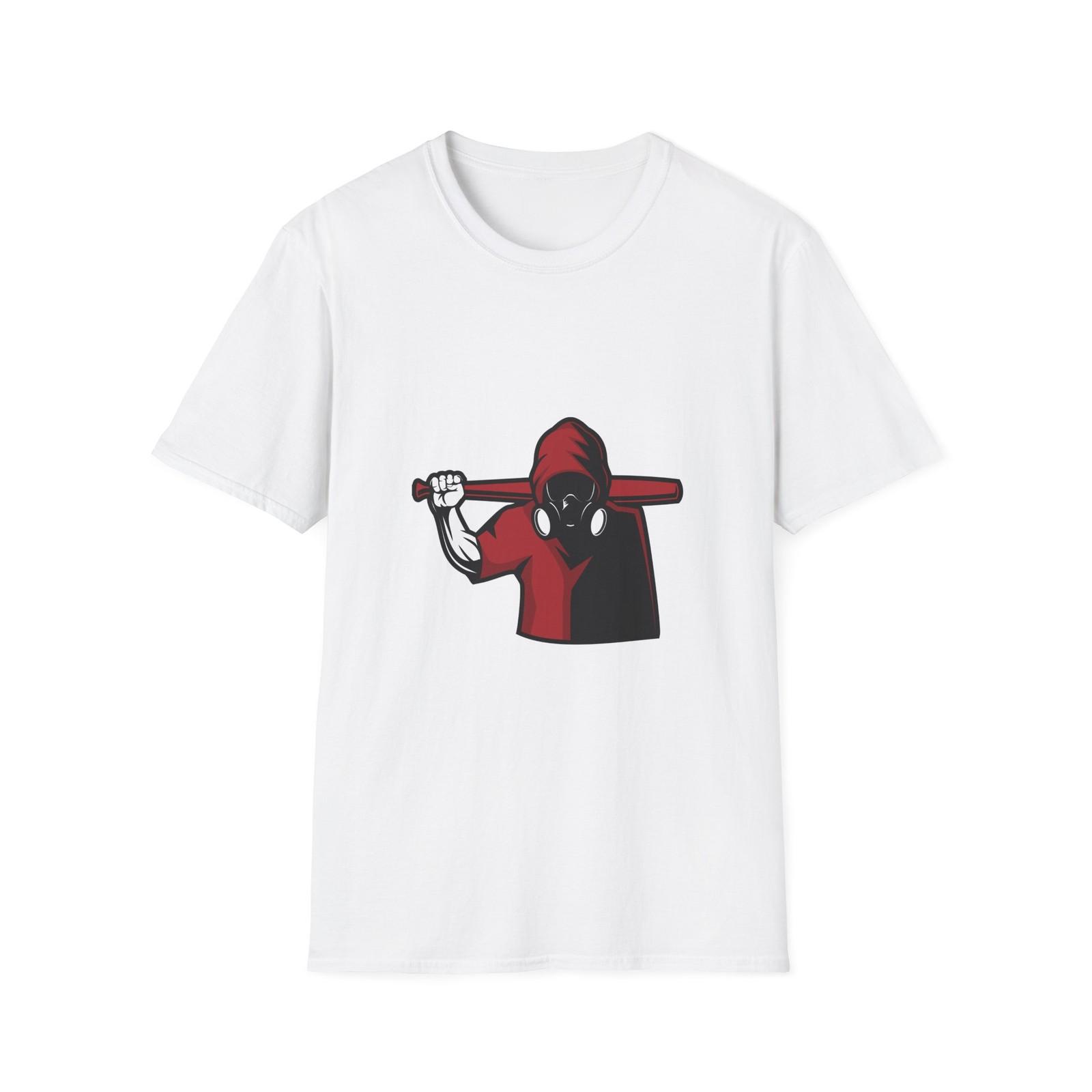 Mysterious Hooded Graphic Tee - Unisex, Trendy Casual Wear, Halloween S разноцветный