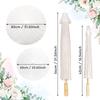 3pcs/6pcsDIY White Paper Umbrella Wedding Photo Role Play Prop Pre-Christmas Party Beach 60 Cm 80 Cm