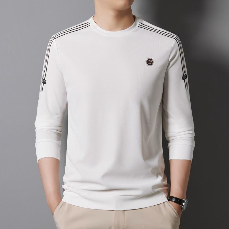 Hanorac pentru bărbați Toamnă Nou Tricou pulover cu gât rotund Modă pentru bărbați Versatil Casual Cămașă de bază