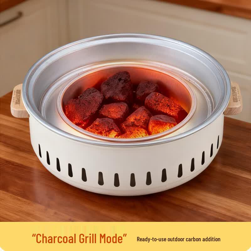 Quyoubang Round Dual-Fuel BBQ Grill