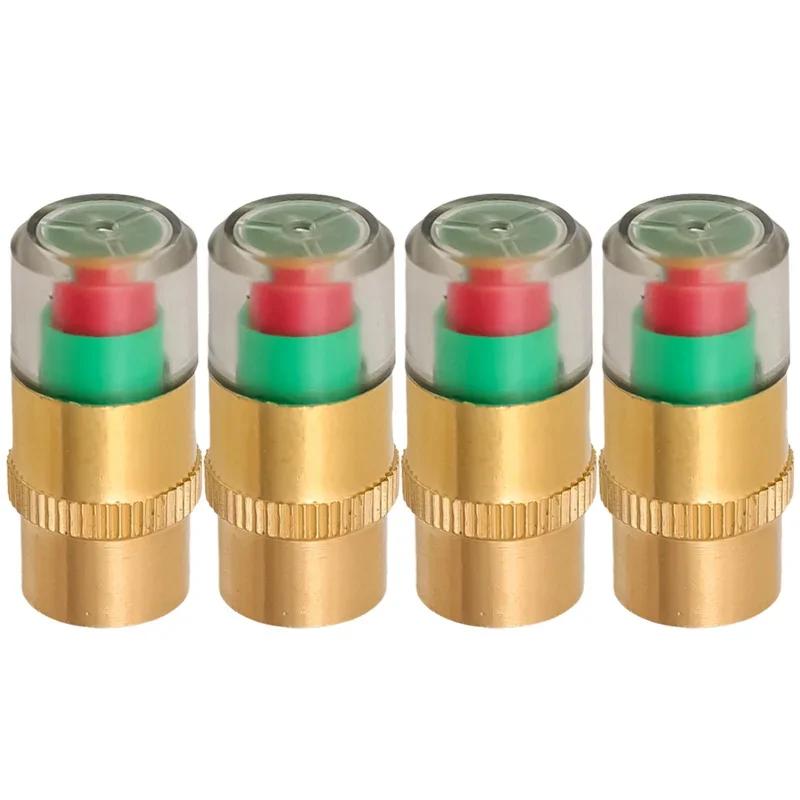 Car Tire Pressure Monitor Sensors Tire Air Alert Cap Cars Trucks Air Pressure Gauge Alert Monitoring Tire Valve Accessories