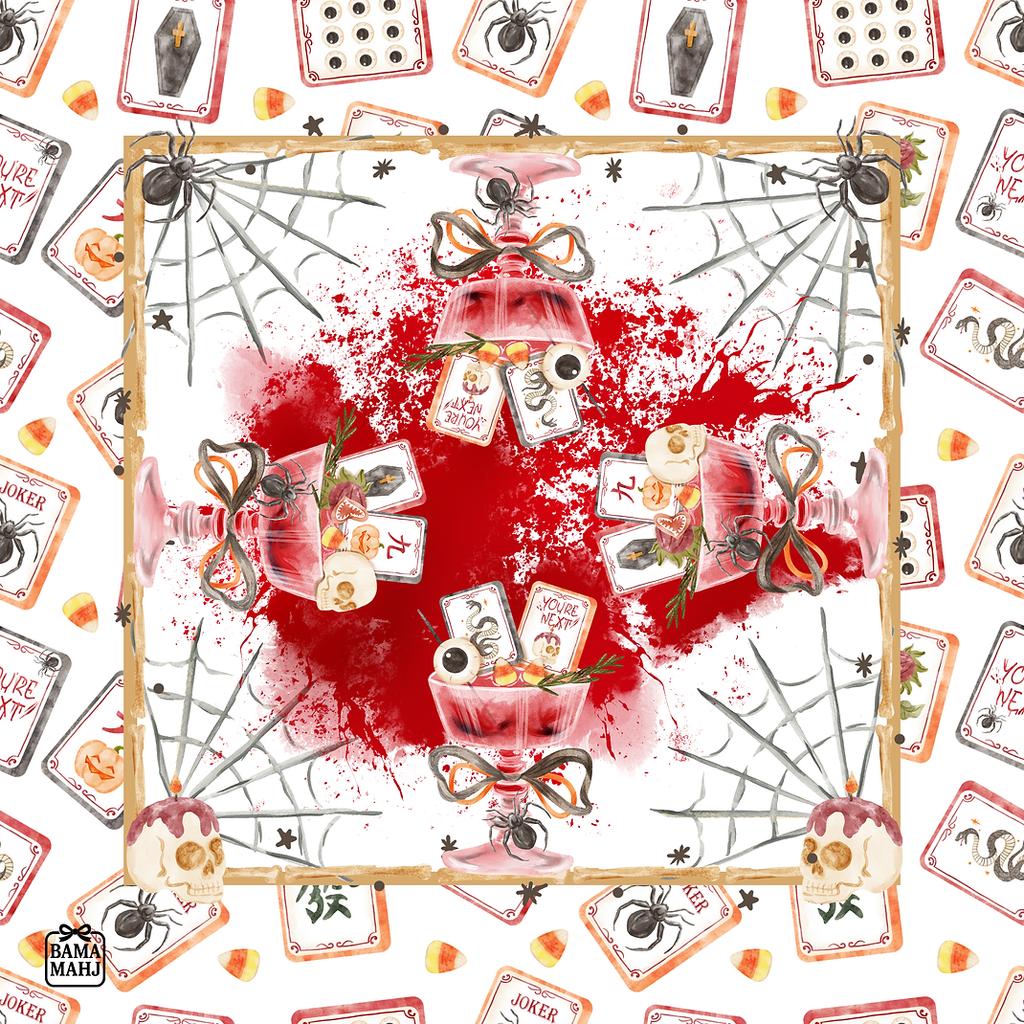Bama New Arrival EAT ME Mahjong Mat Factory Direct HD Print Rubber Tabletop Mat Anti Skid Fast Delivery for Board Games Gift