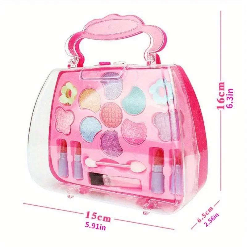 Kids Makeup Kit For Girl Washable Kids Makeup Kit Girl Toys Real Little Girls Makeup Kit For Kids Children Princess Play Makup