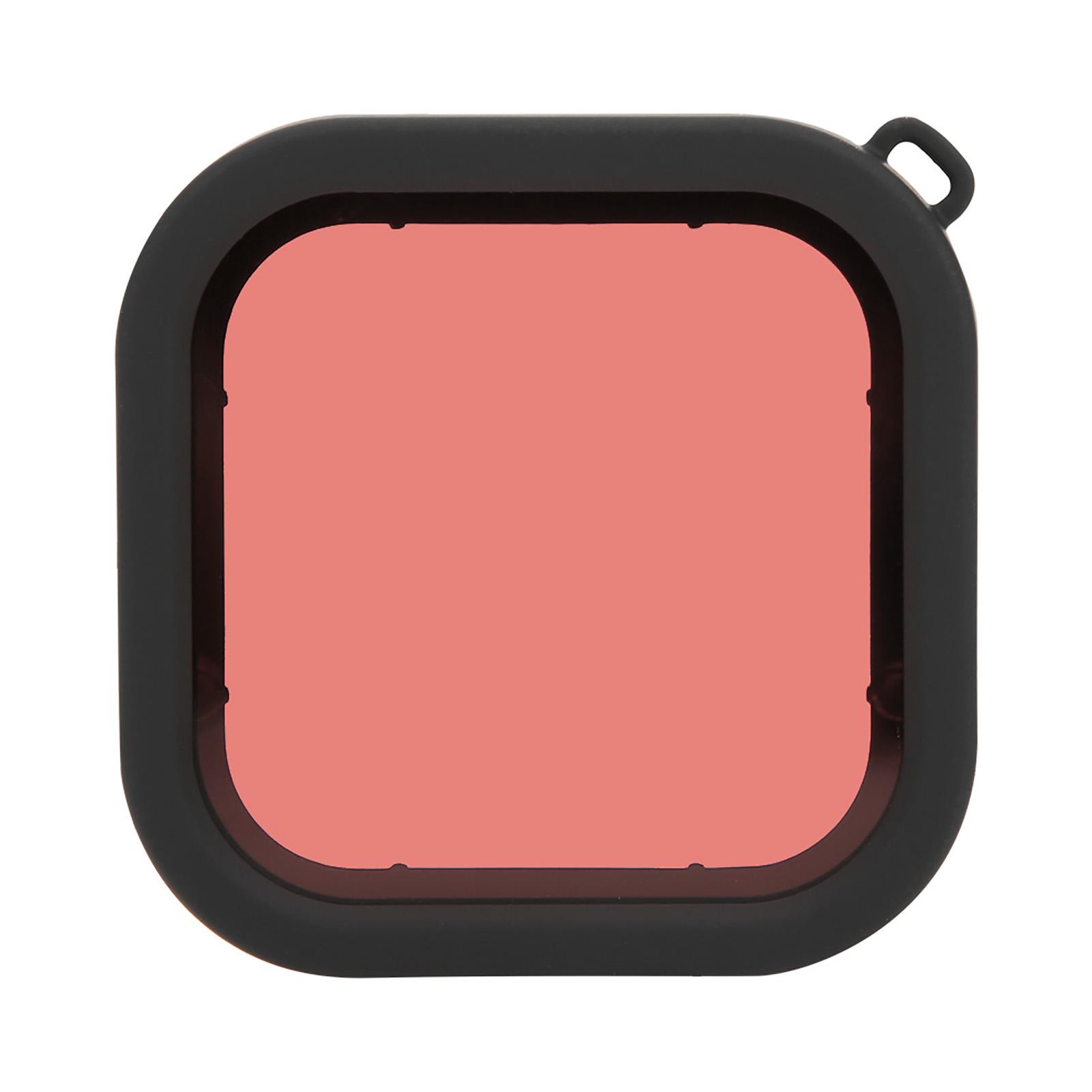 

Фильтр для дайвинг-объектива ABS с тросом для экшн-камеры GoPro 8, водонепроницаемый, Shelllight, красный