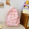 Cartoon Printed Backpack Female Junior High School High School Student Elementary School Bag Cute Girl Backpack