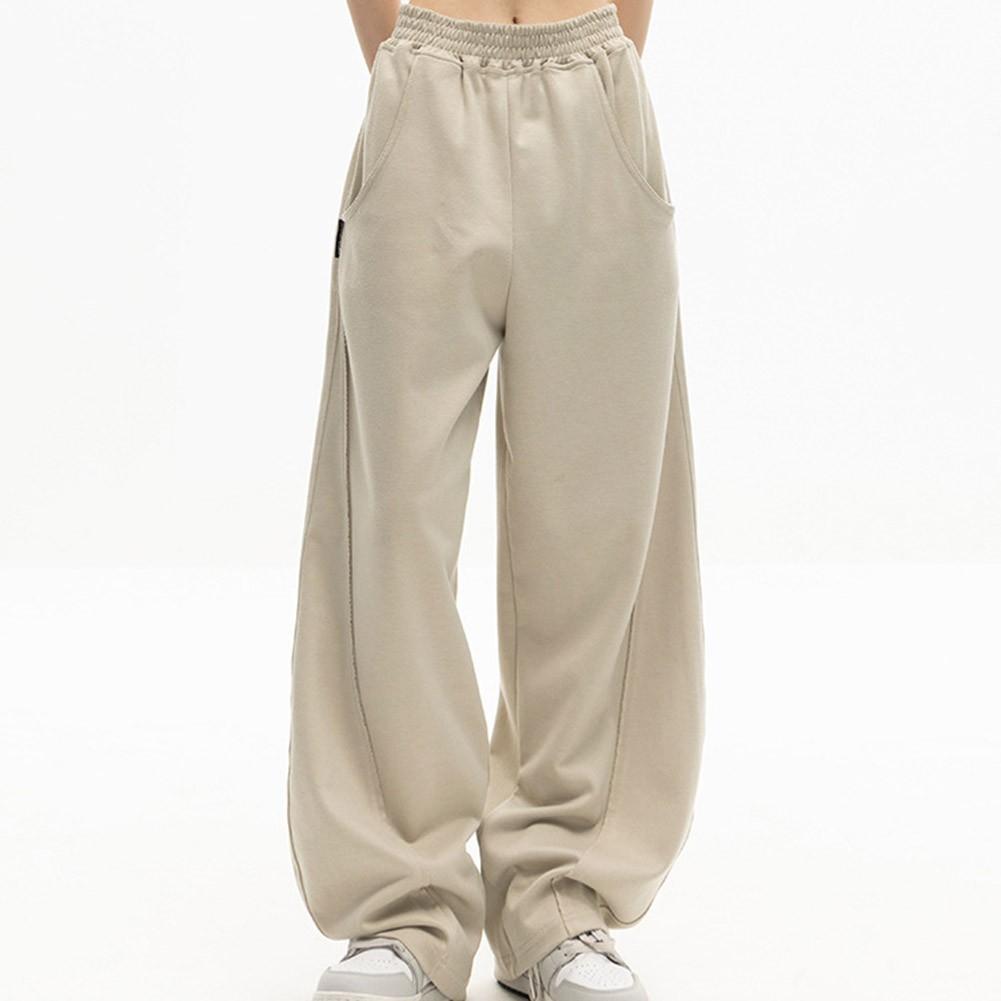 Casual Trousers Wide Leg Pants Moderate Elasticity