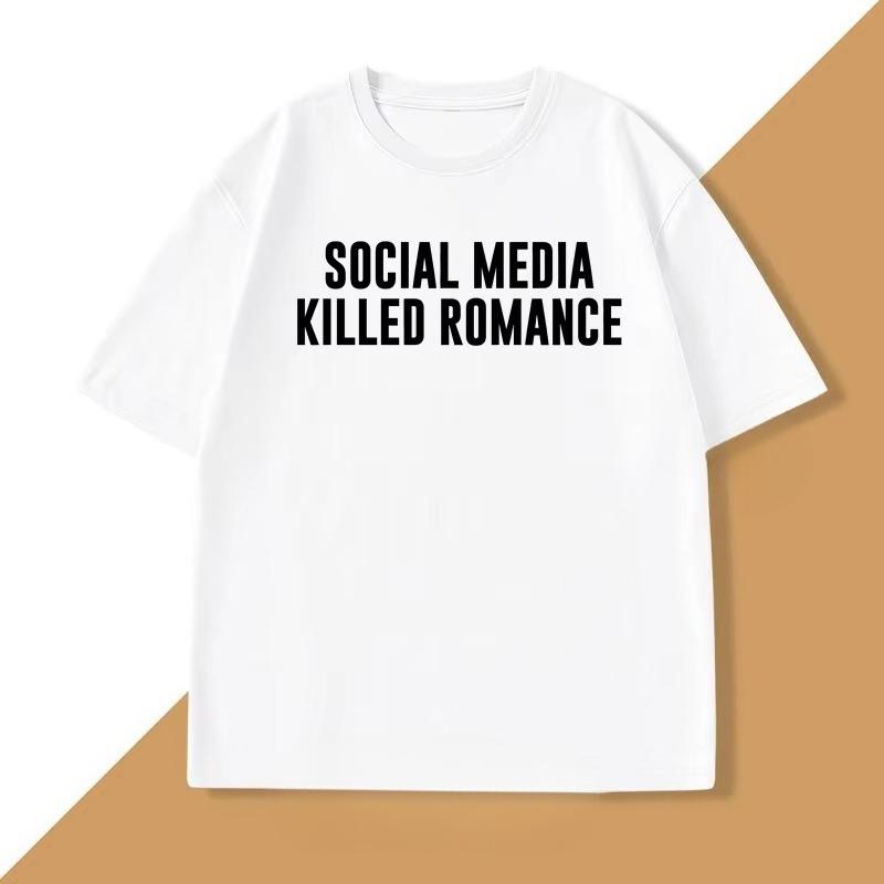 

Camiseta de Media Social media kills roUnisexce con Mujer un modelo Unisex S