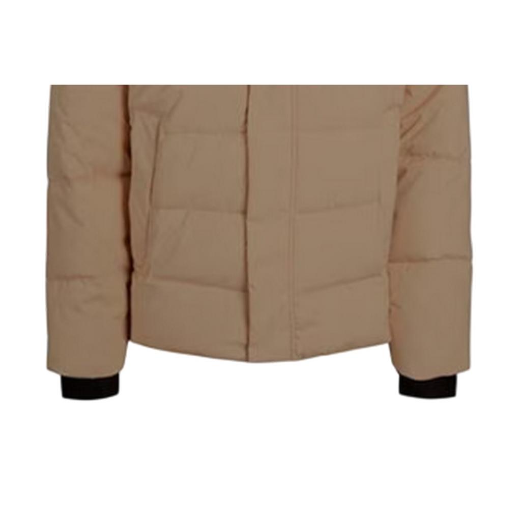 Jack And Jones Mens Colour Block Ribbed Hooded Puffer Jacket