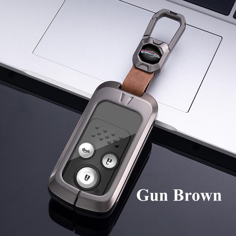Metal Zinc Car Flip Key Case Cover For Honda Acura TL TSX ZDX RSX CRZ For Honda Civic Fit Accord CRV HRV Jazz Odyssey Vezel 2022