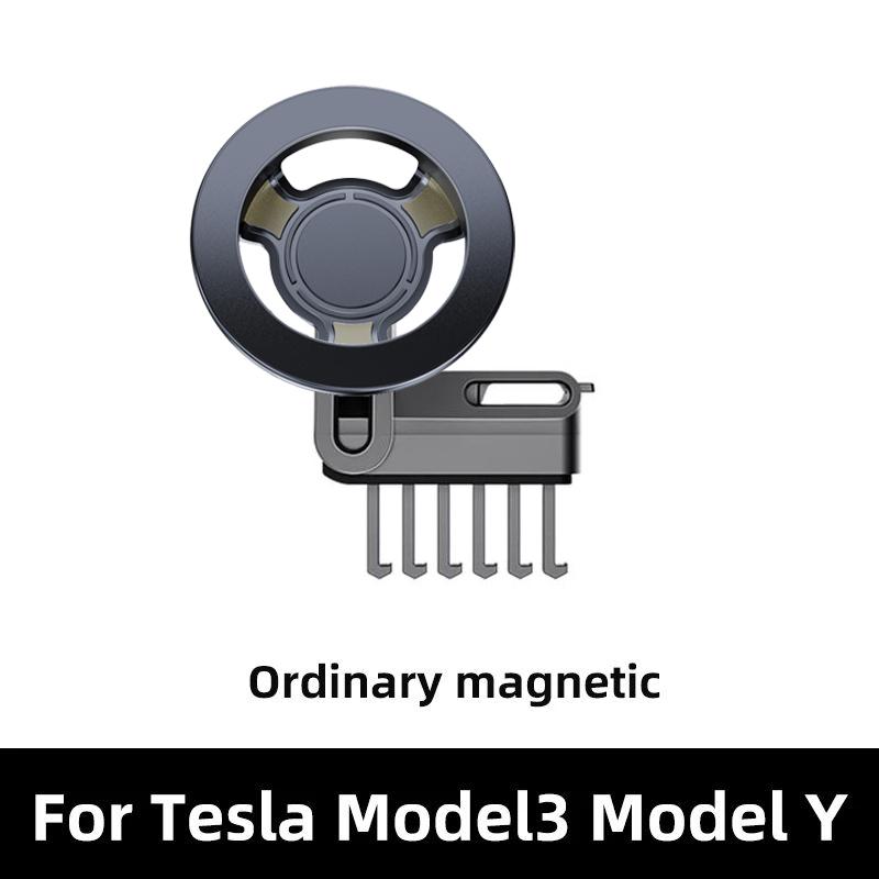Car Phone Holder for Tesla Model3 Y Center console air outlet Mount Adjustable Magnetic Car Phone Support Frame Accessories