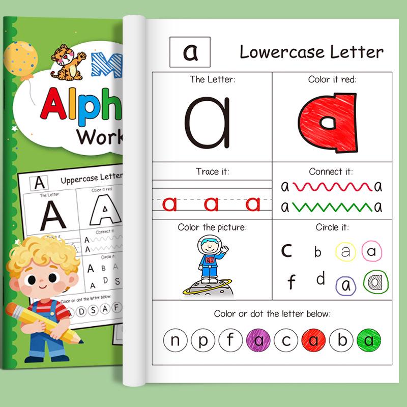 Alphabet Calligraphy Practice Book: Uppercase & Lowercase Letter Writing for Children s Pen Control