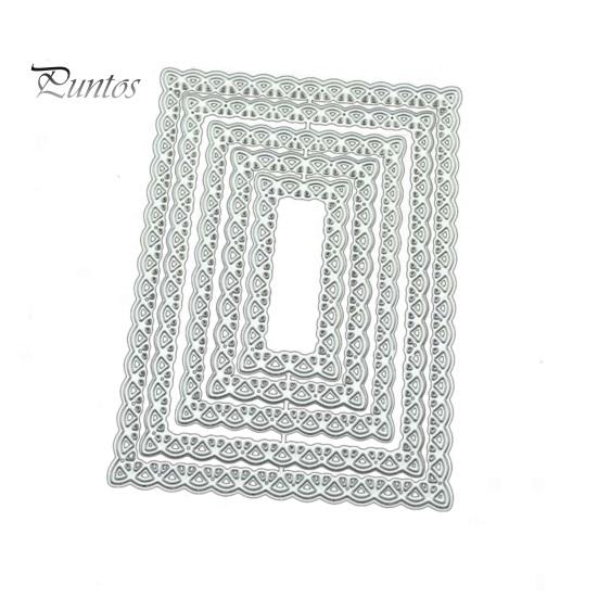 

Вырубные штампы, простой в использовании инструмент для тиснения бумаги, серебряная цветная кружевная форма для скрапбукинга для приглашений серебряный