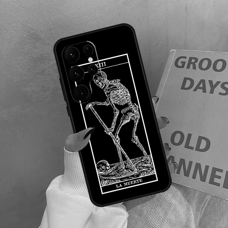 The Hermit Tarot Card Grim Horror Case For Samsung Galaxy S24 FE S21 FE S20 S22 S23 S25 Ultra S9 S10 Plus S25 FE Cover Coque